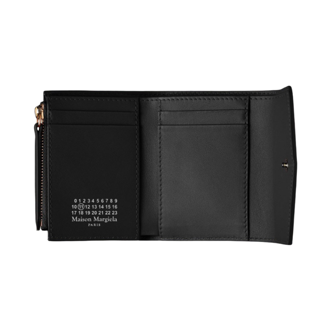 메종 마르지엘라 소프트 카프스킨 엔벨로프 지갑 블랙(Maison Margiela Soft Calfskin Envelope Wallet Black) - 3
