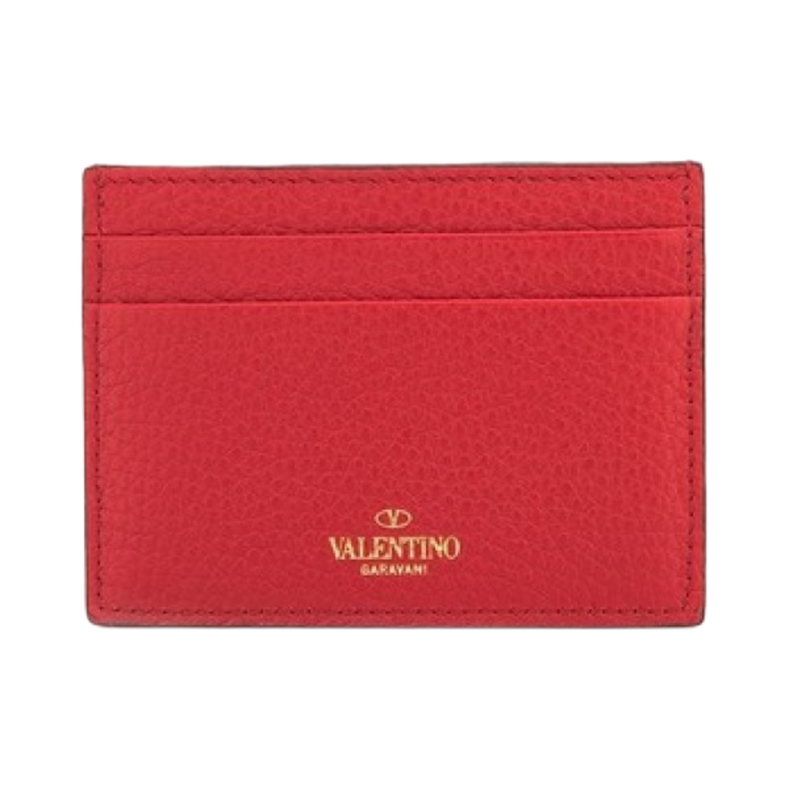 발렌티노 락스터드 그레이니 카프스킨 카드 홀더 루즈 퓌르(Valentino Rockstud Grainy Calfskin Card Holder Rouge Pur) - 2