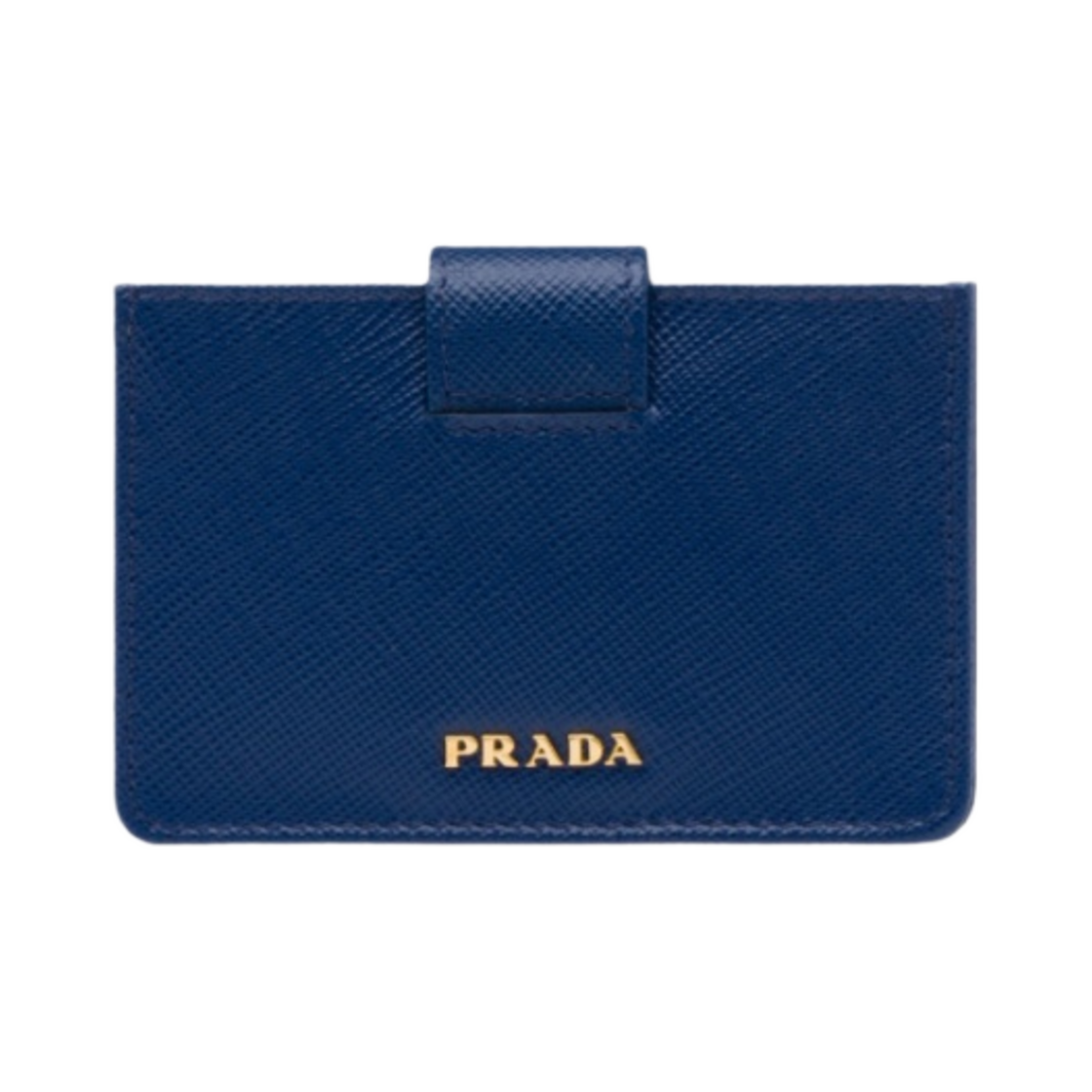 프라다 사피아노 레더 카드 홀더 블루에뜨(Prada Saffiano Leather Card Holder Bluette) - 1