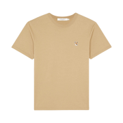 Maison Kitsune Fox Head Patch Classic T-Shirt Beige