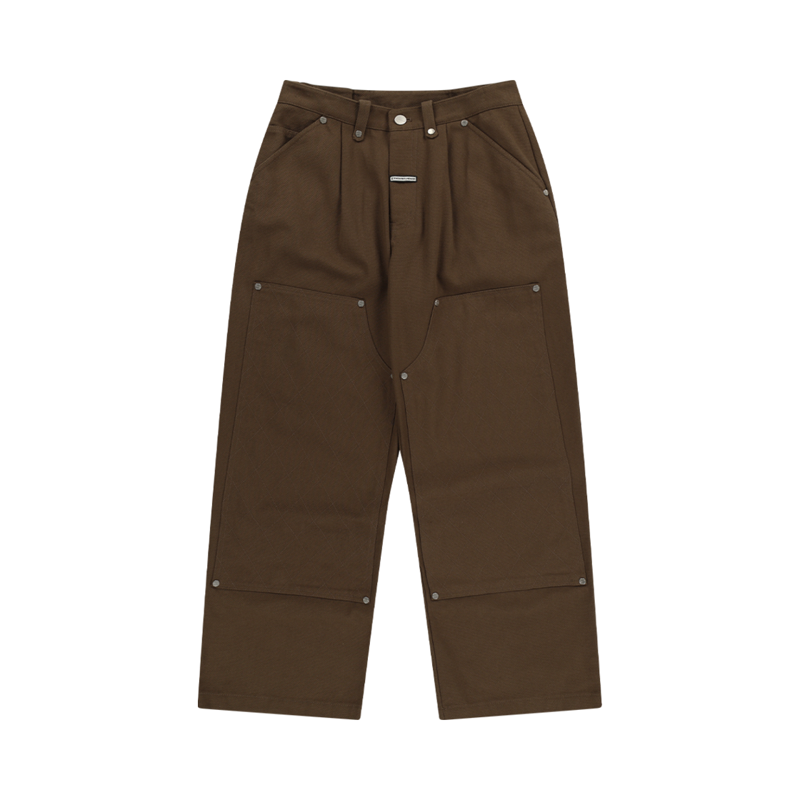 VH2EFUPA16ABR Thevinylhouse Stitch Double Knee Pants Brown