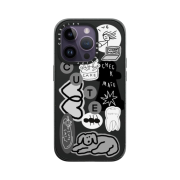 Casetify iPhone Inap Sticker 01 MagSafe Impact Case Matte Black