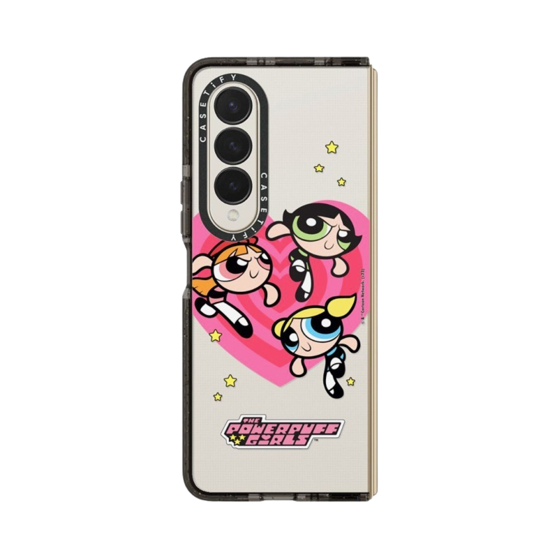 케이스티파이 x 파워퍼프걸 갤럭시 하트 임팩트 케이스 클리어 블랙(Casetify x The Powerpuff Girls Galaxy Heart Impact Case Clear Black) - 1