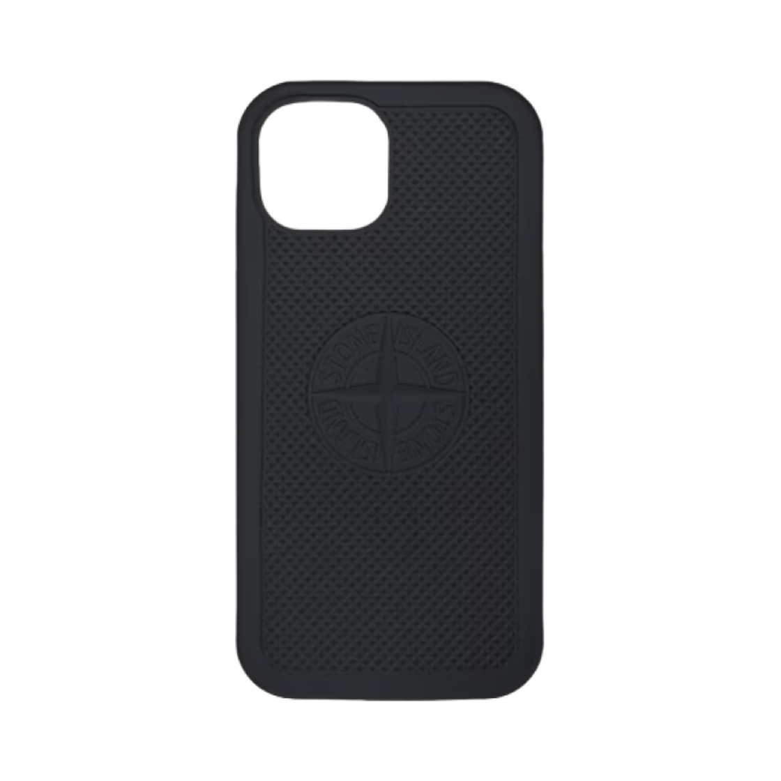 스톤 아일랜드 9500004 러버라이즈드 실리콘 케이스 아이폰 15 리드 그레이 - 25SS(Stone Island 9500004 Rubberised Silicone Case iPhone 15 Lead Grey - 25SS)