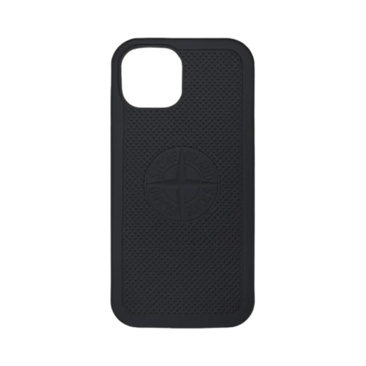 K1S1595000-04S0209-V0062 Stone Island 9500004 Rubberised Silicone Case iPhone 15 Lead Grey - 25SS