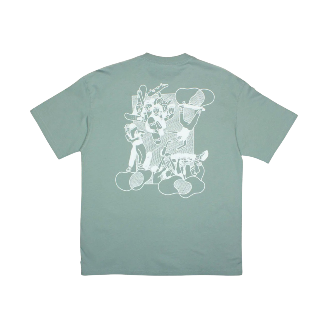 나이키 x 스케이트 라이크 어 걸 SB 맥스90 스케이트 티셔츠 더스티 세이지 - 아시아(Nike x Skate Like a Girl SB Max90 Skate T-Shirt Dusty Sage - Asia) - 2
