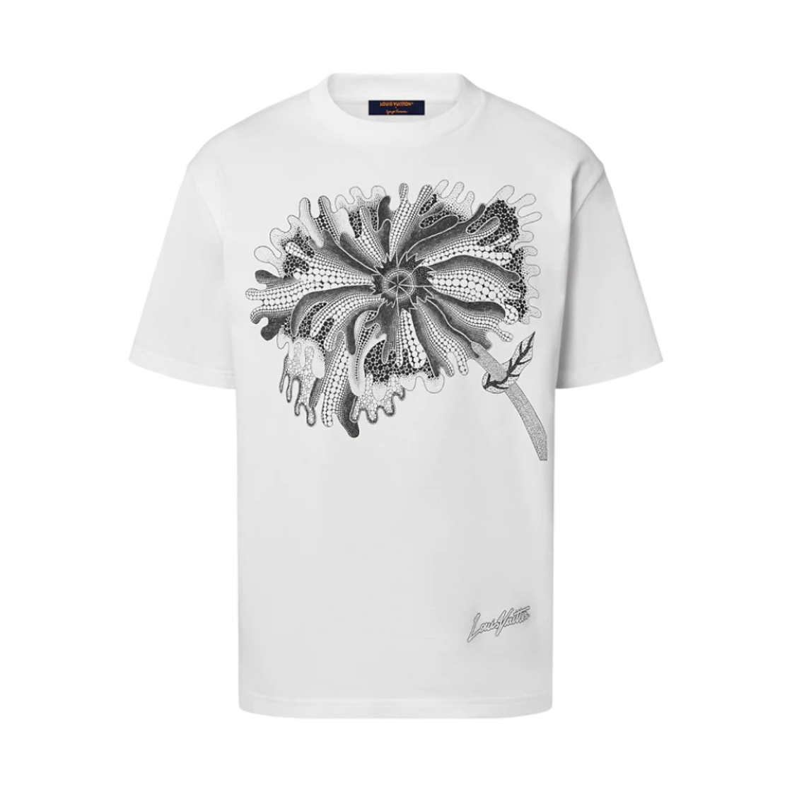 루이비통 x 야요이 쿠사마 사이키델릭 플라워 레귤러 티셔츠 밀키 화이트(Louis Vuitton x YK Psychedelic Flower Regular T-Shirt Milky White) - 1