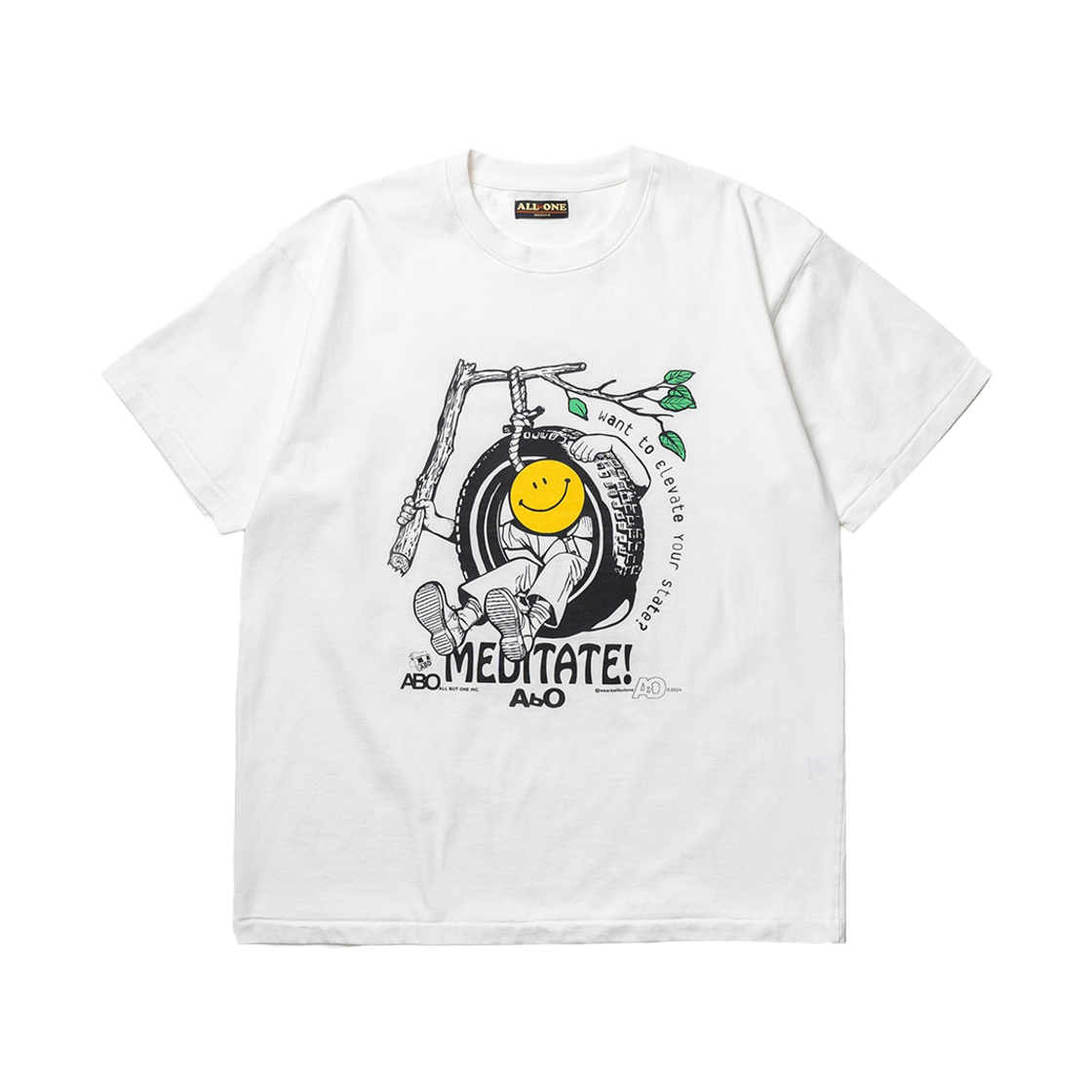ABO20 ABO Meditate Tee White