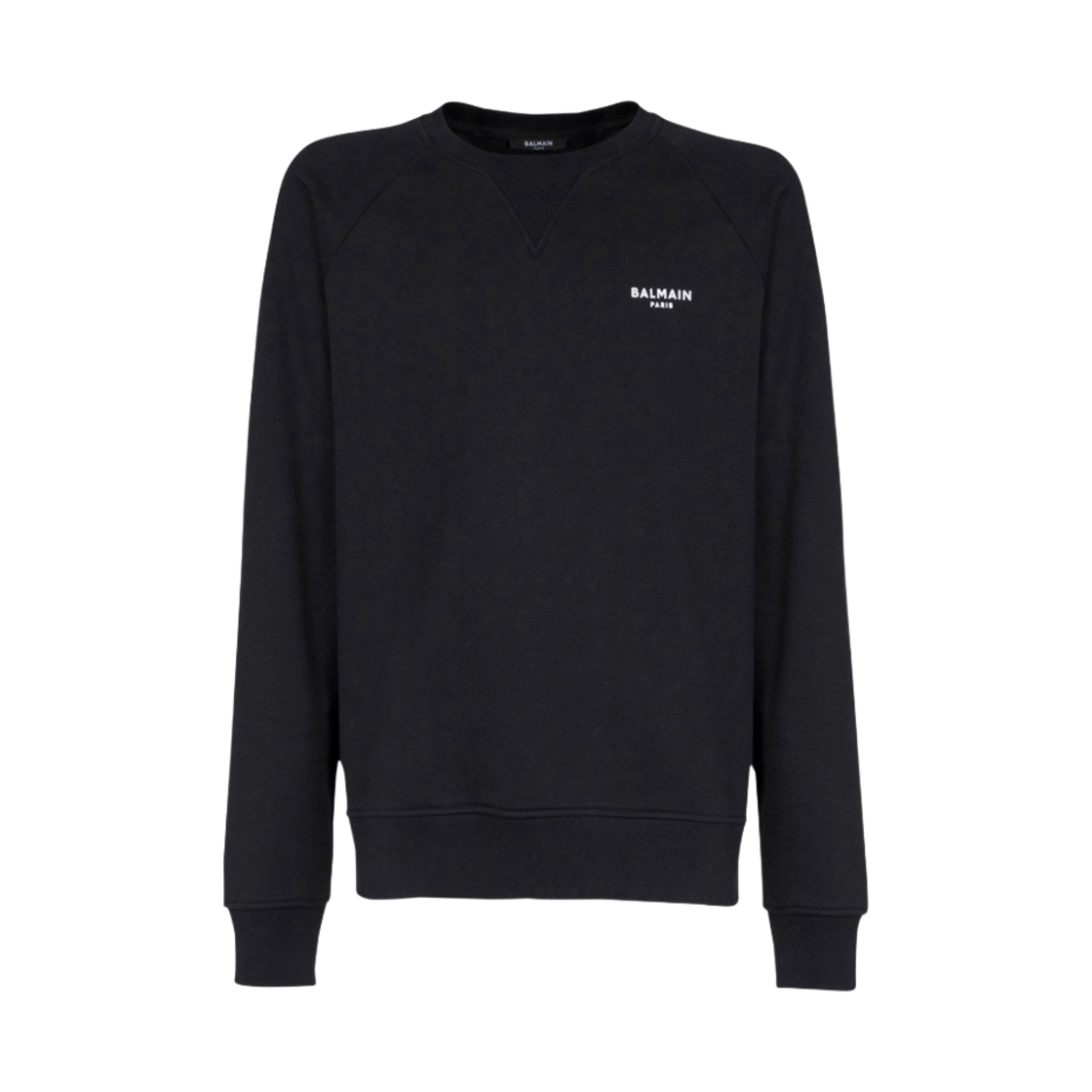 발망 플록 스웨트셔츠 블랙(Balmain Flocked Sweatshirt Black) - 1