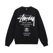 Stussy World Tour Crew Black 2022