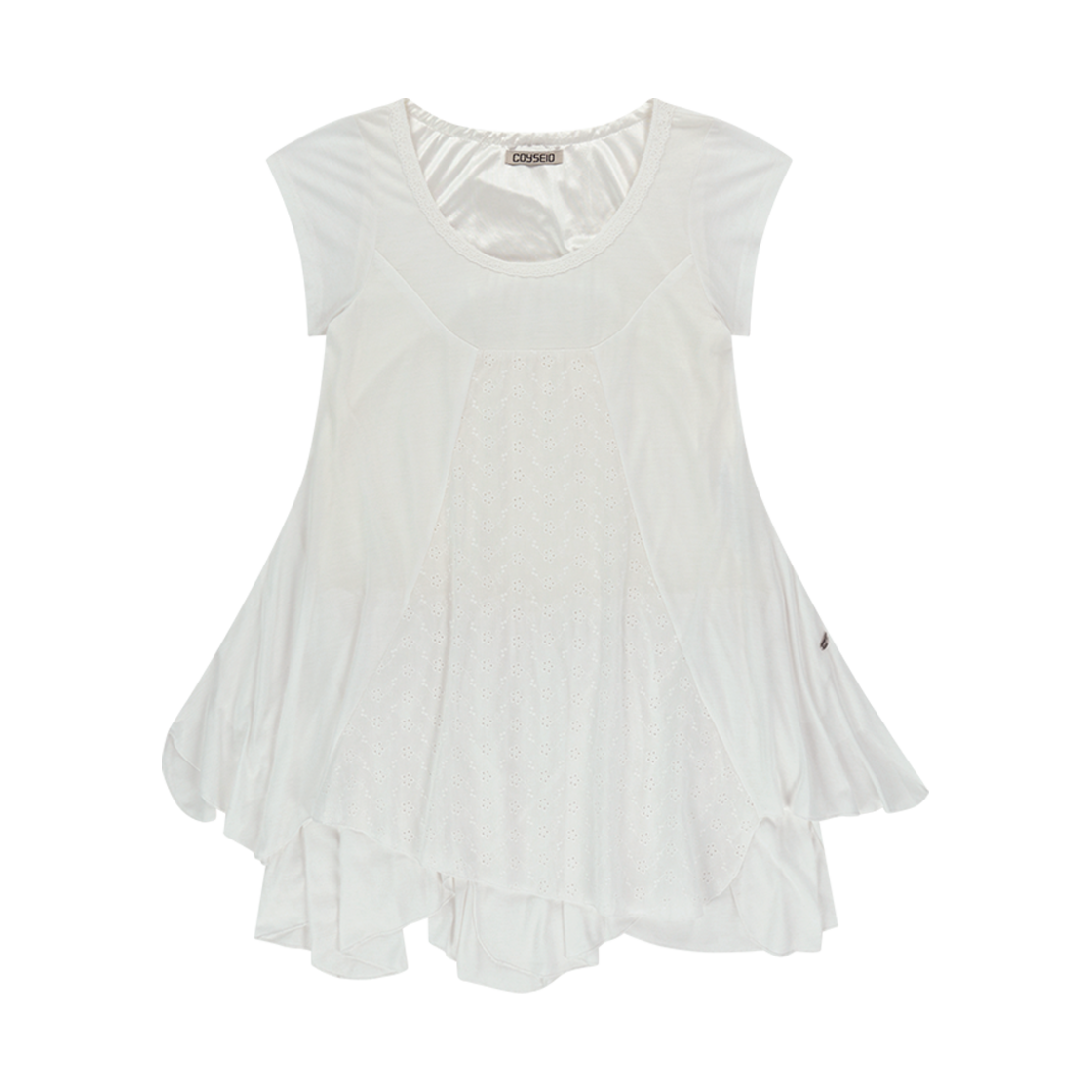 코이세이오 플라워 원피스 화이트(COYSEIO Flower One Piece White)