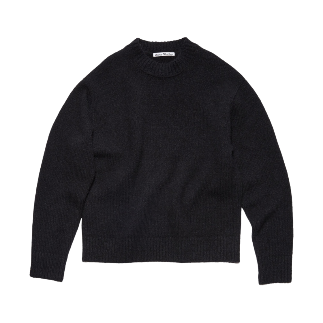 아크네 스튜디오 울 블렌드 크루넥 점퍼 블랙(Acne Studios Wool Blend Crew Neck Jumper Black) - 1