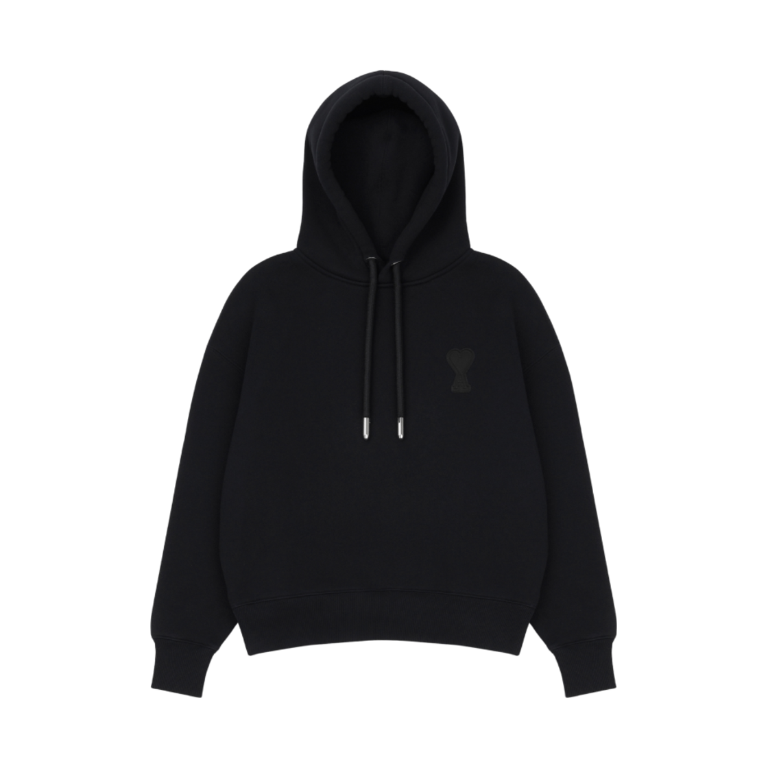 H21HJ067-749-001 AMI de Coeur Technical Patch Hoodie Black