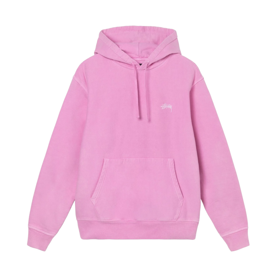 스투시 오버다이드 스탁 로고 후드 핑크(Stussy Overdyed Stock Logo Hoodie Pink) - 1