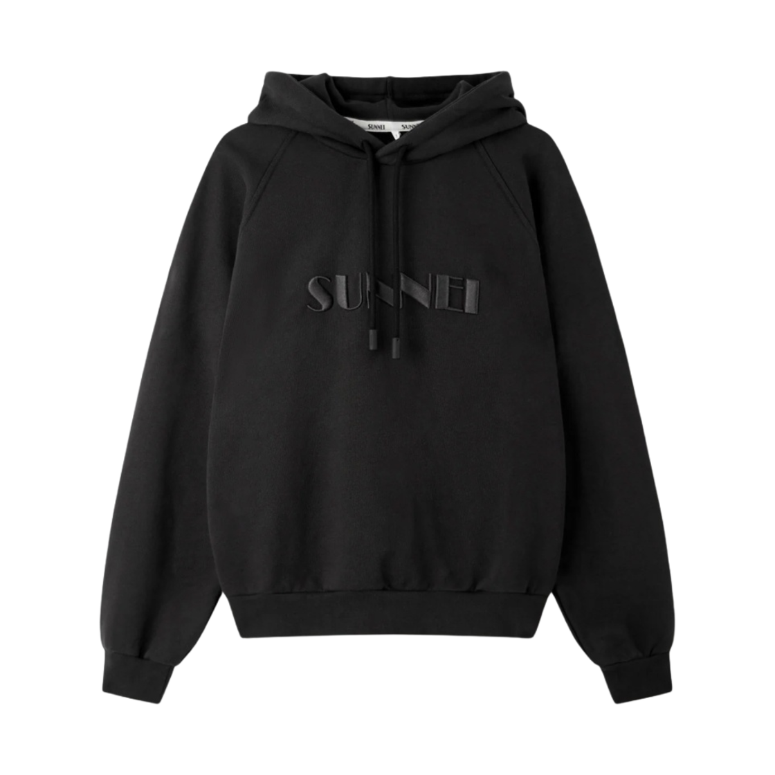 써네이 자수 후드 블랙(Sunnei Embroidered Hoodie Black)