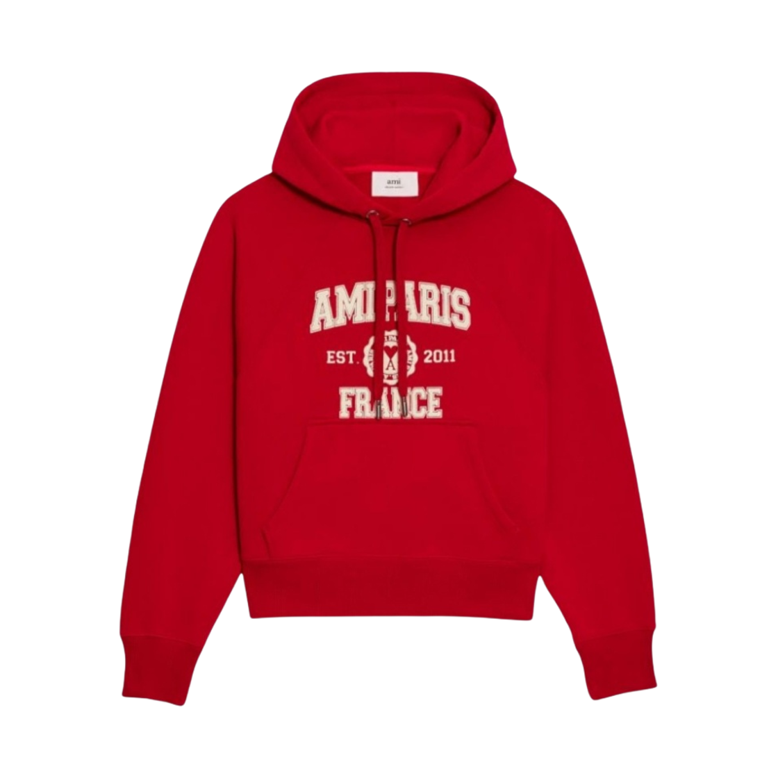 아미 파리 프랑스 후드 스웨트셔츠 레드(Ami Paris France Hood Sweatshirt Red) - 1