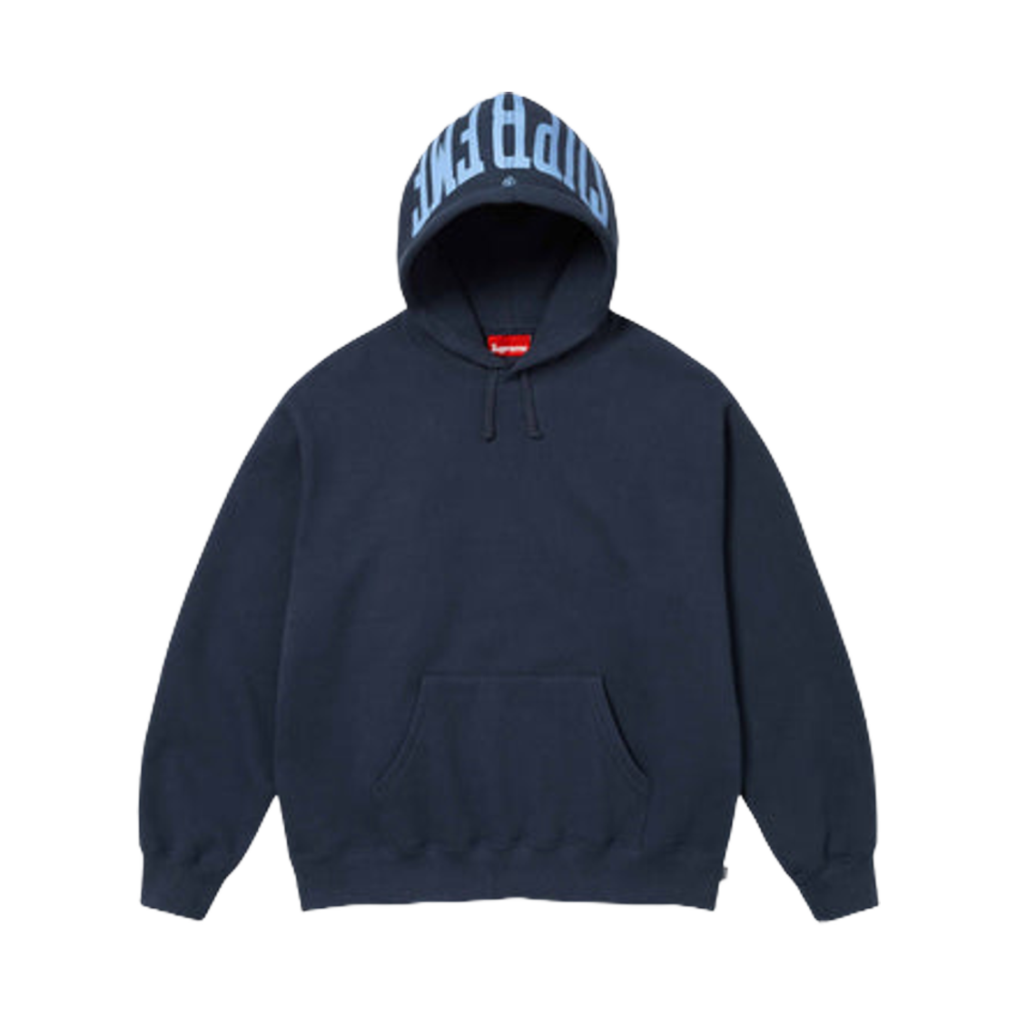 - Supreme Warm Up Hooded Sweatshirt Navy - 24SS