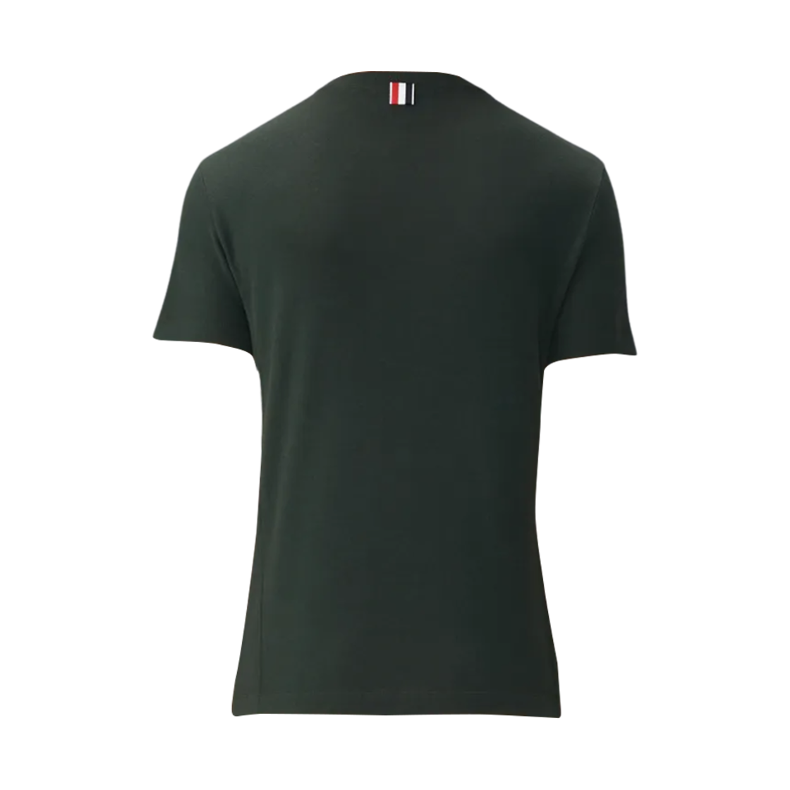 MJS219A-J0149-350 Thom Browne Wool Jersey 4-Bar T-Shirt Green - #2
