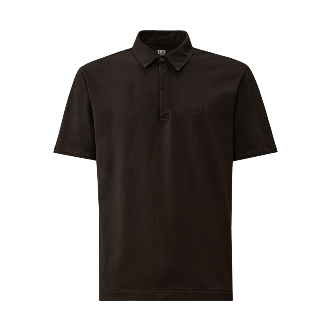18CMPL290A006057O999 C.P. Company 1020 Jersey Logo Polo Black - 25SS