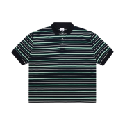MJD Oversized Stripe Polo Green
