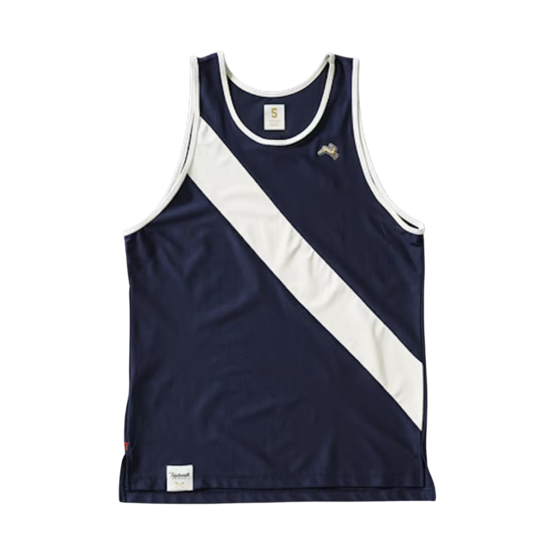 MT21401NAW Tracksmith Van Cortlandt Singlet Navy