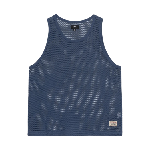 스투시 x 데님 티어스 메쉬 탱크 블랙 | Stussy | KREAM