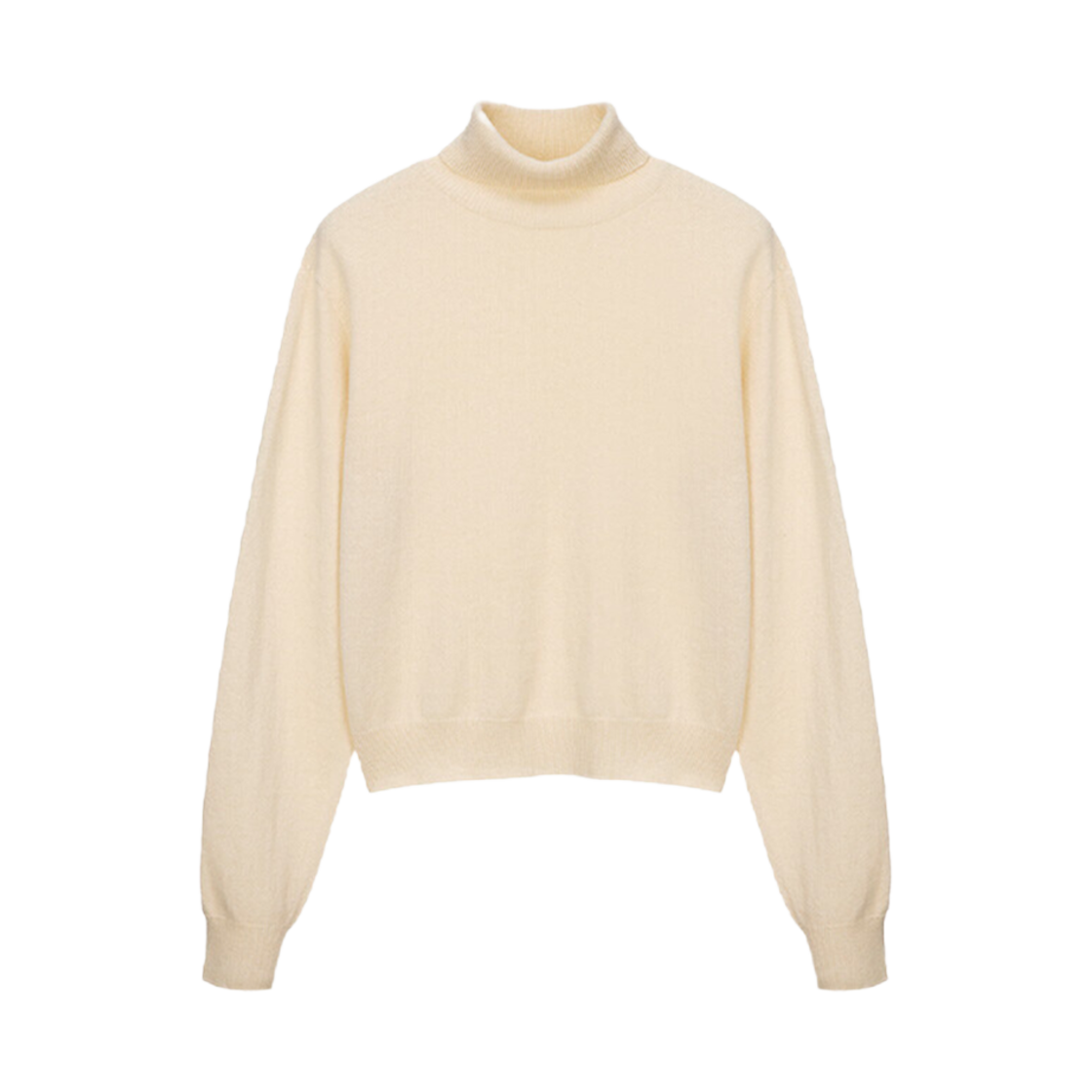 (W) 루에브르 캐시미어 블렌드 홀가먼트 터틀넥 라이트 옐로우((W) Loeuvre Cashmere Blend Wholegarment Turtleneck Light Yellow)