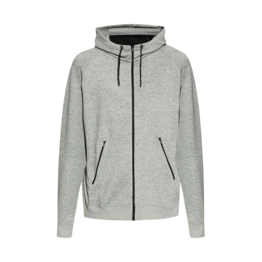 1ME11440423 On Running Zipped Hoodie Grey