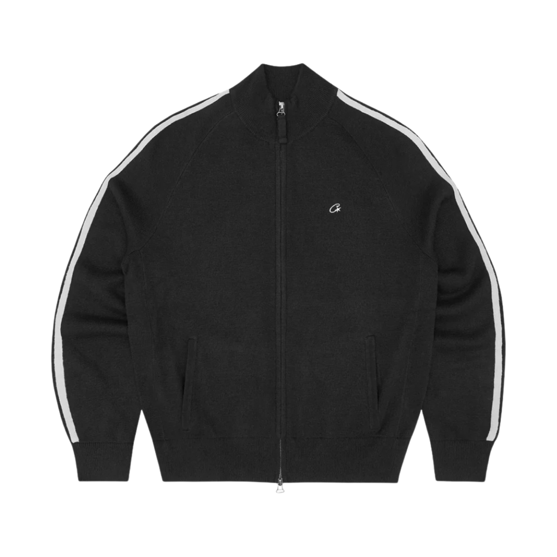 코르테이즈 니트 집업 플리스 블랙(Corteiz Knit Zip Up Fleece Black) - 2