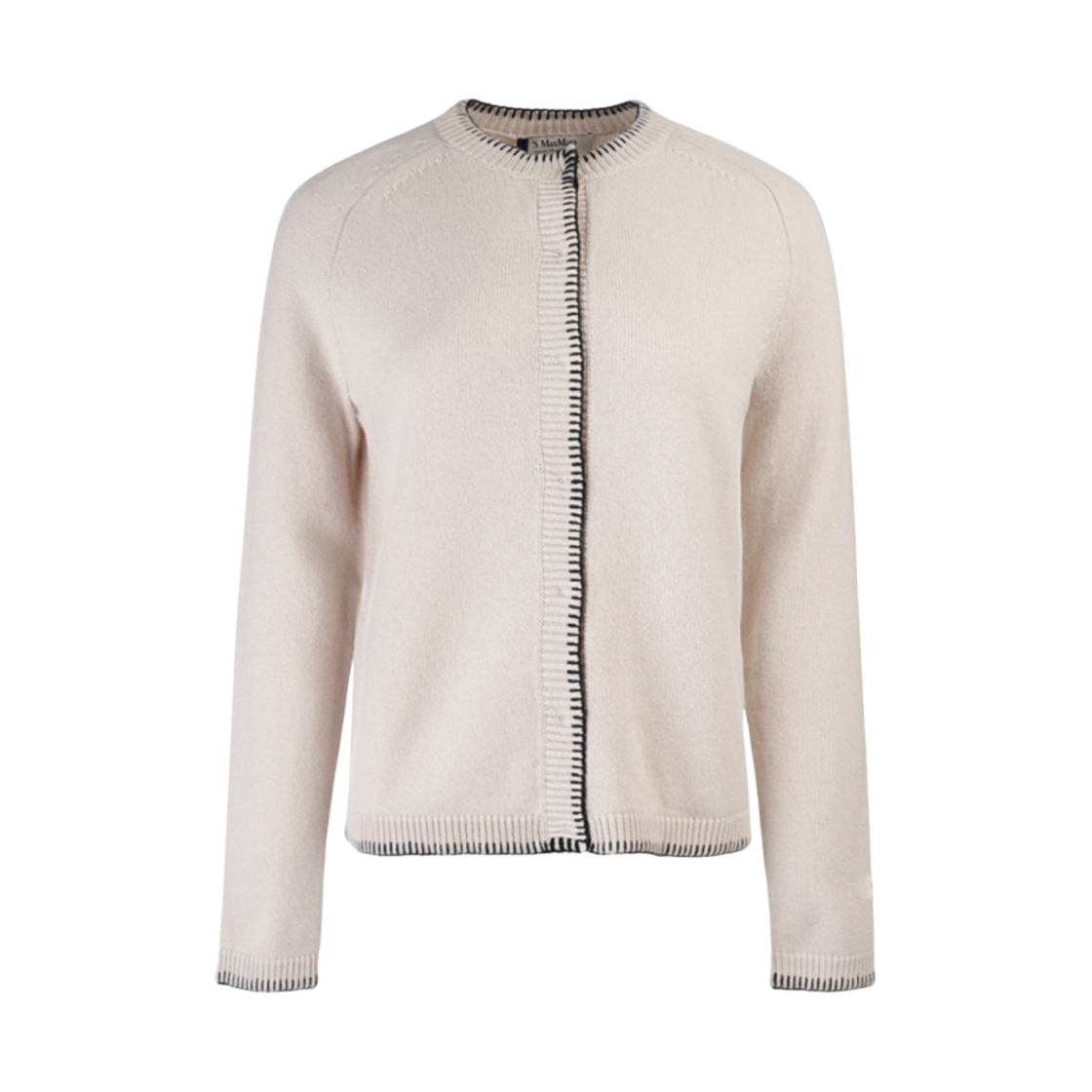 DIZZY-008 (W) S Max Mara Dizzy Wool Cashmere Cardigan Ivory