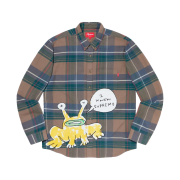 Supreme Daniel Johnston Plaid Shirt Tan - 20SS