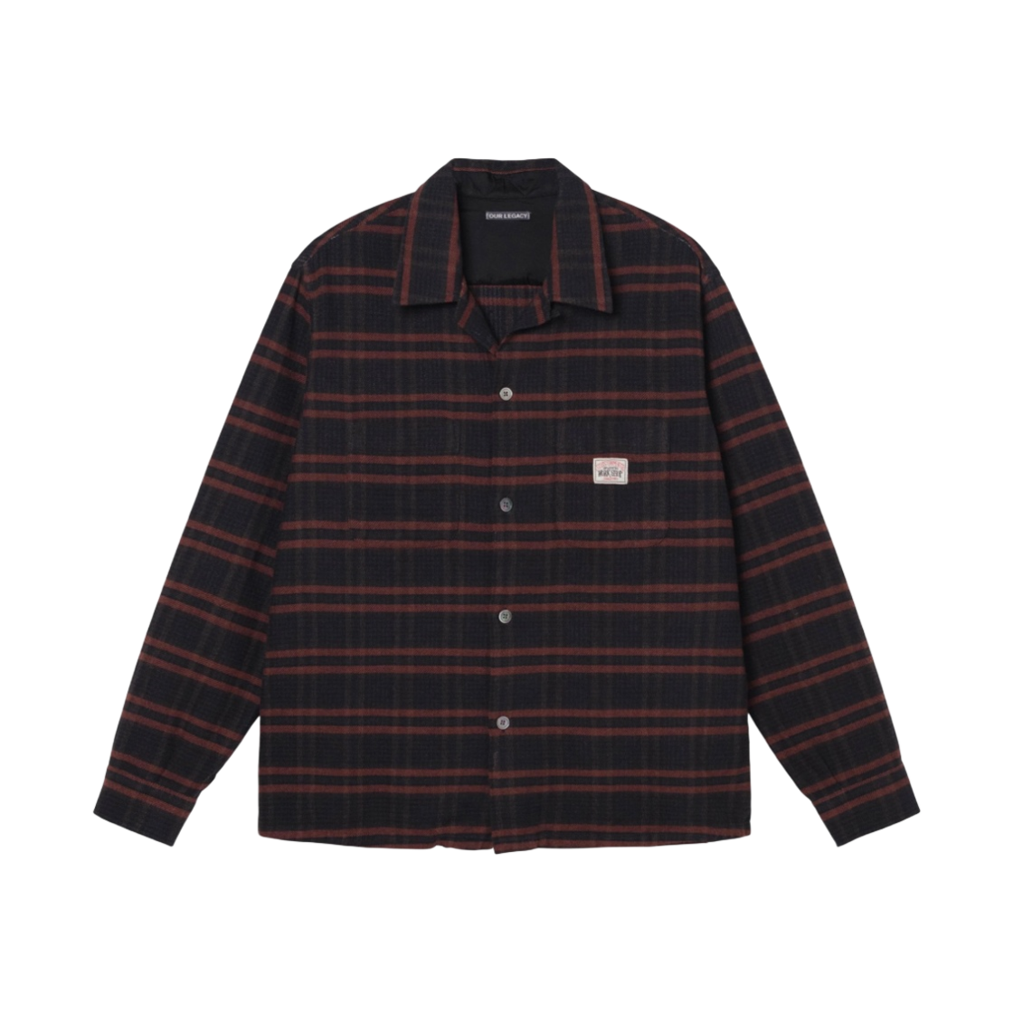 스투시 x 아워레가시 휴센 셔츠 오버다이드 러스틱 플래드(Stussy x Our Legacy Heusen Shirt Overdyed Rustic Plaid) - 1