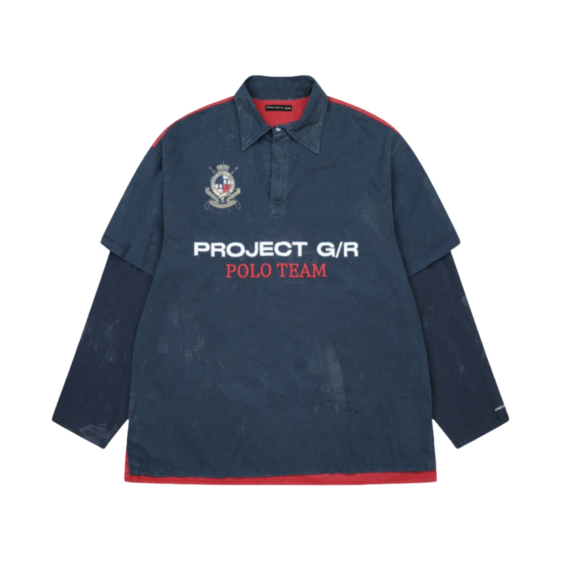 프로젝트 G/R 폴로 패러디 셔츠 네이비(Project G/R Polo Parody Shirts Navy)