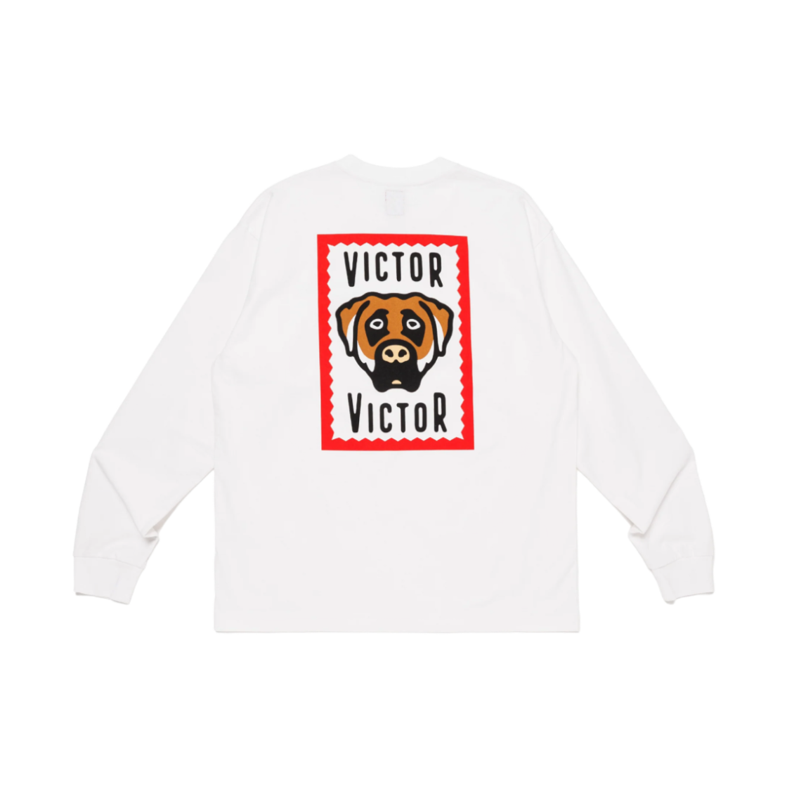 빅터 빅터 롱슬리브 티셔츠 화이트(Victor Victor L/S T-Shirt White)