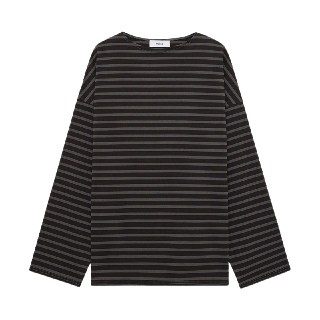 마카 바스크 셔츠 브라운 차콜(Marka Basque Shirt Brown Charcoal)