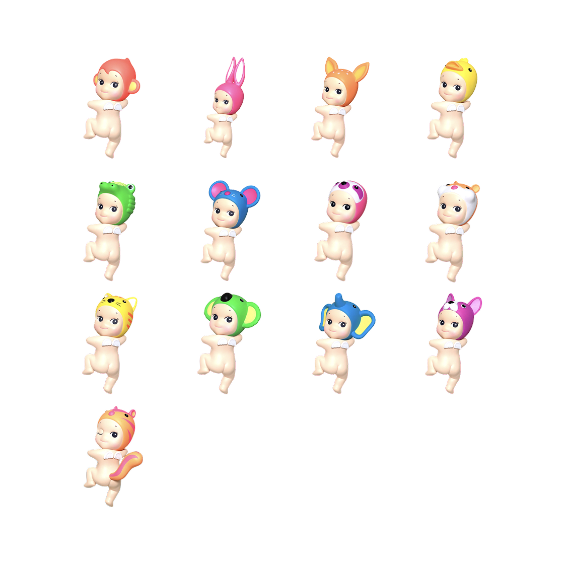 소니엔젤 루킹 백 시리즈 히퍼 랜덤박스 (1개입)(Sonny Angel Looking Back Series Hippers Sealed Case (1 Blind Boxes))