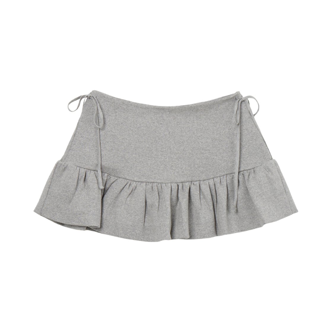 GY43SK001GY Gyeong Mini Puff Skirt Gray