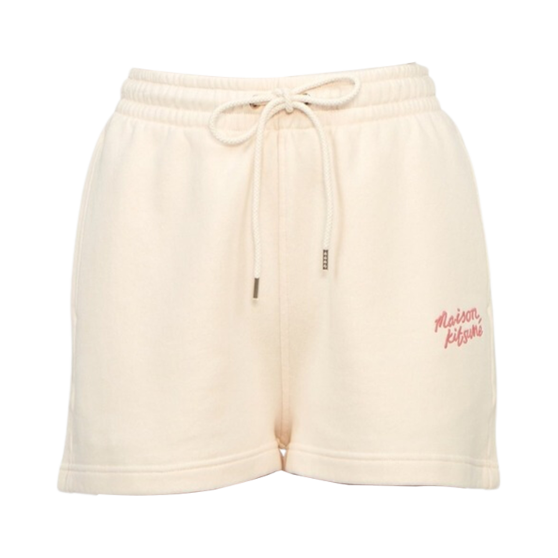 (W) 메종 키츠네 핸드라이팅 레귤러 조그 쇼츠 프레쉬 코튼((W) Maison Kitsune Handwriting Regular Jog Shorts Fresh Cotton)
