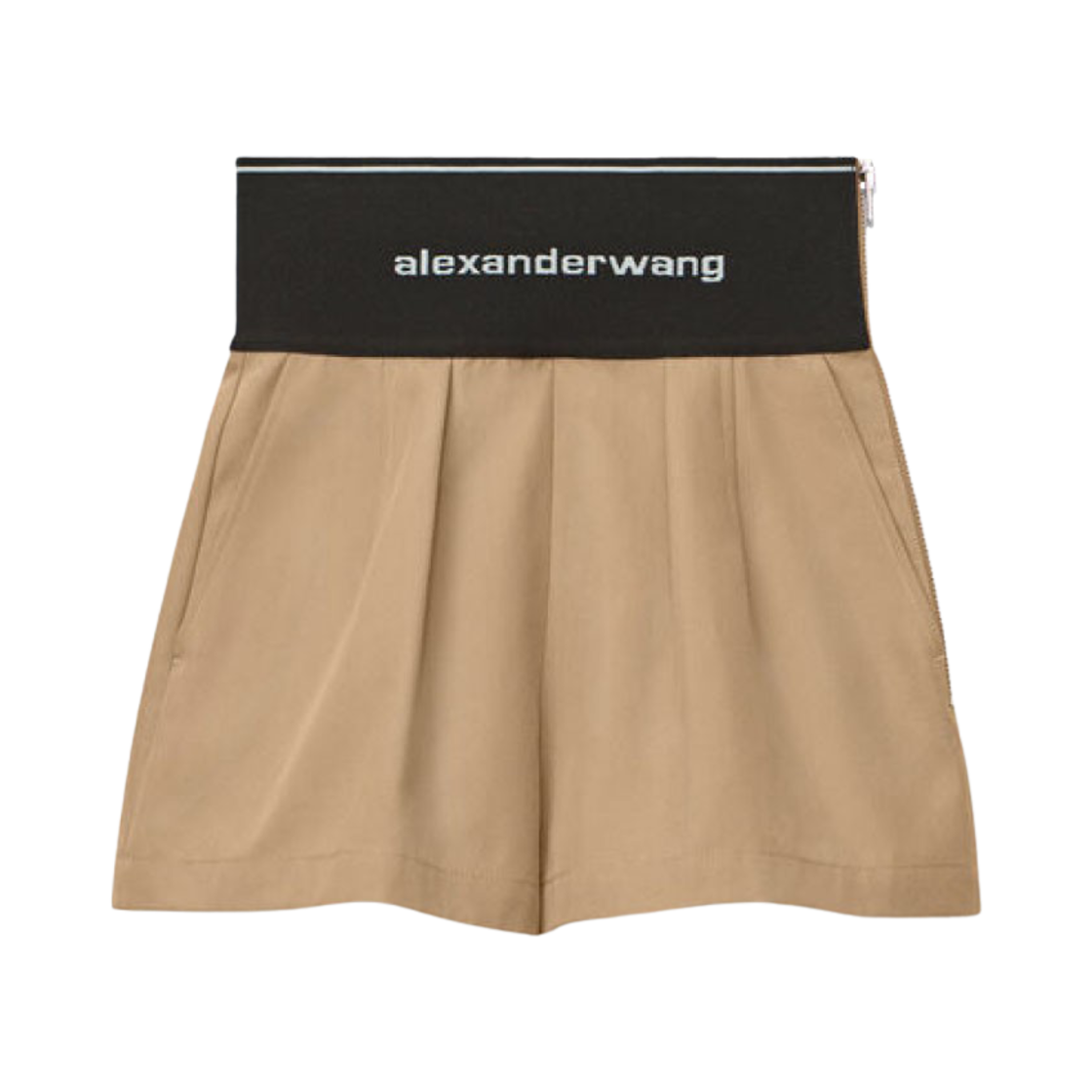 (W) 알렉산더 왕 코튼 테일러링 사파리 쇼츠 베이지((W) Alexander Wang Safari Shorts in Cotton Tailoring Beige)
