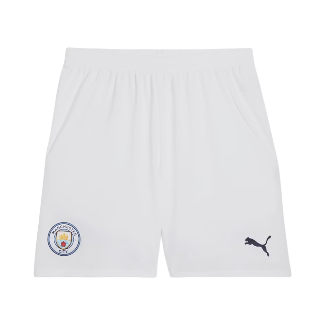 푸마 맨체스터 시티 2024/25 레플리카 사커 쇼츠 화이트(Puma Manchester City 2024/25 Replica Soccer Shorts White)