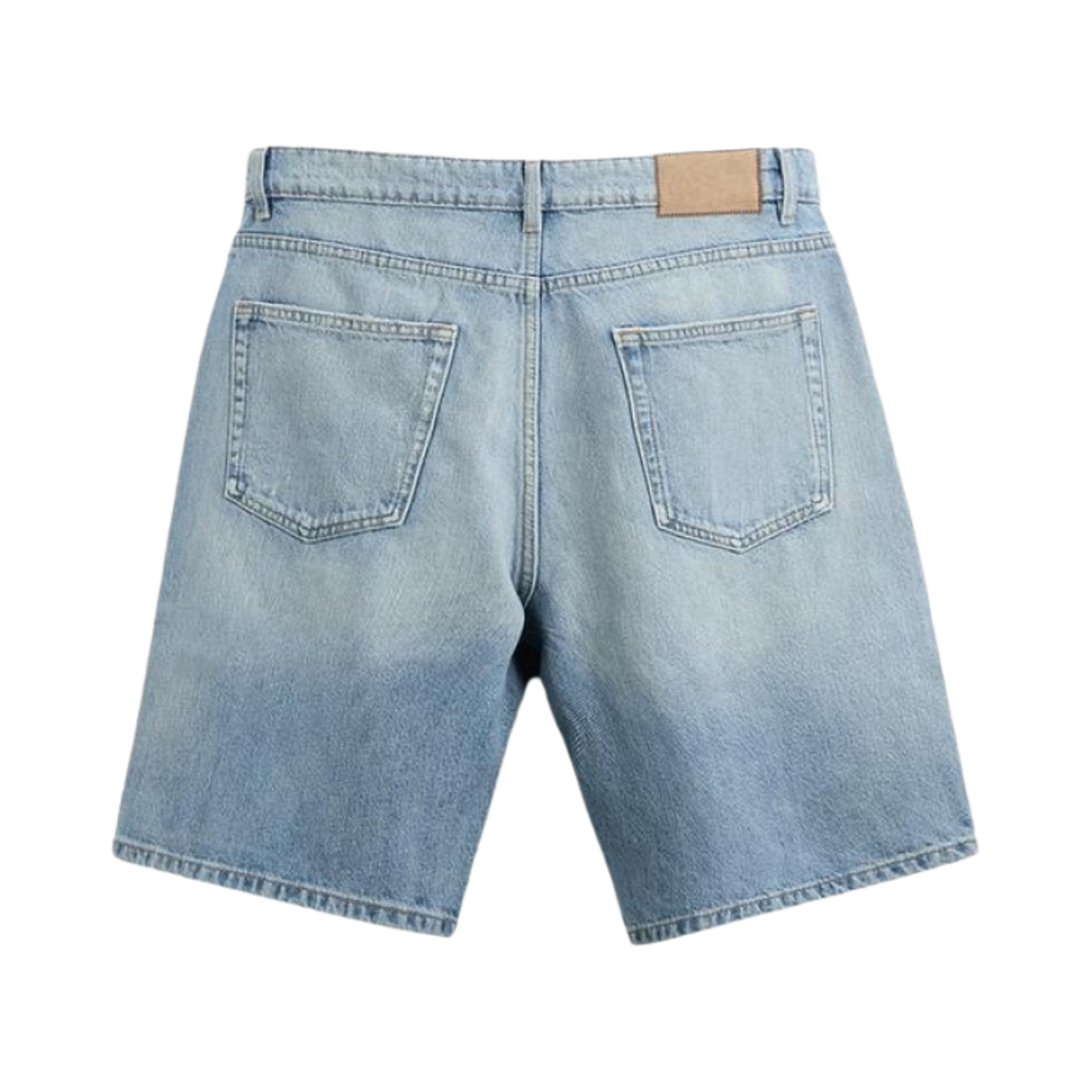 자라 스트레이트 핏 데님 버뮤다 팬츠 미디움 블루(Zara Straight Fit Denim Bermuda Pants Medium Blue) - 2