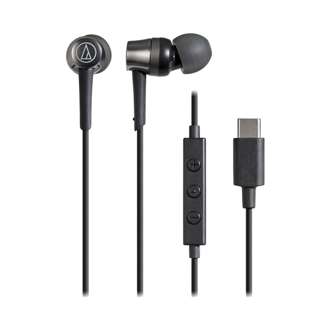 오디오테크니카 ATH-CKD3C Φ9.8mm 다이나믹 드라이버 C타입 고해상도 이어폰 블랙(Audio-Technica ATH-CKD3C In-Ear Headphones Black)