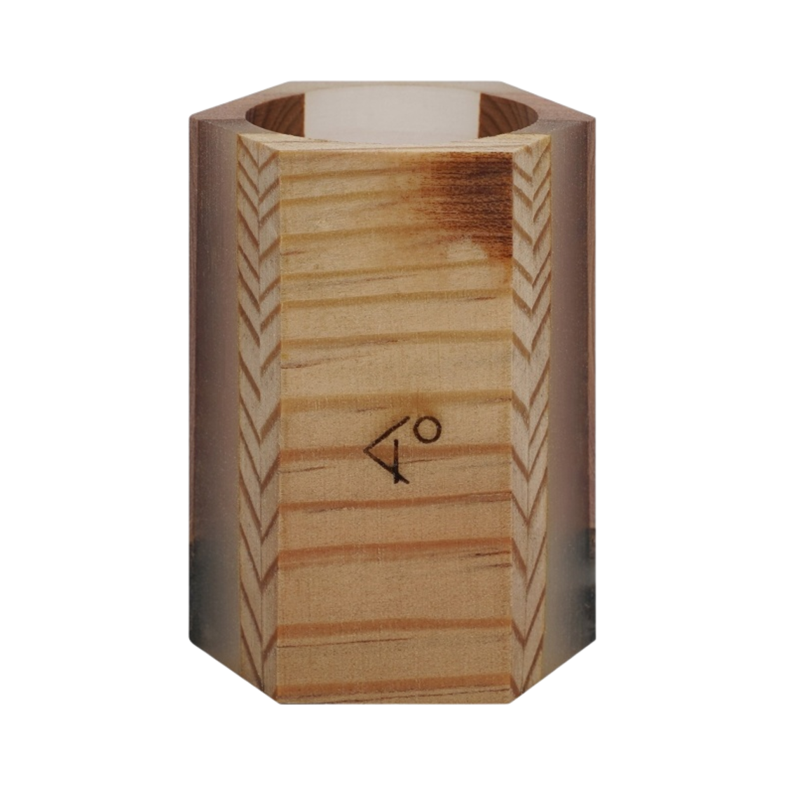 키노 Kn 스트라이프 엠버 스트라이프우드 클리어(Ki-No Kn Stripe Amber Stripewood Clear)