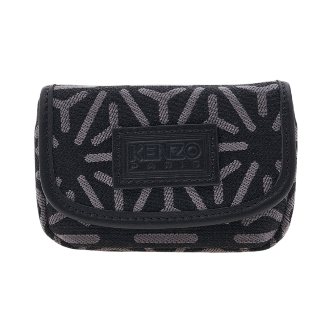 FC62PM700B03-96 Kenzo Courier Temari Card Case with Flap Misty Grey