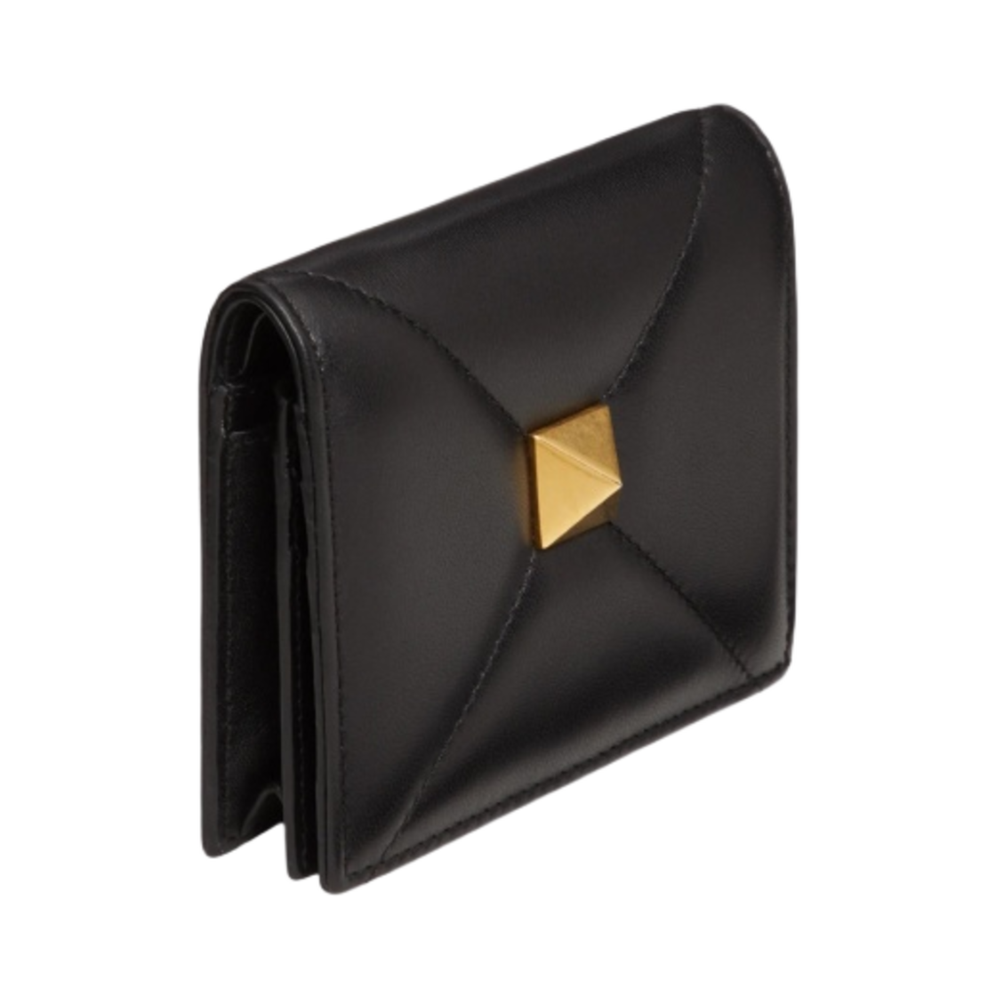 P0Y07BSF0NO Valentino Nappa Roman Stud Small Wallet Black - #2