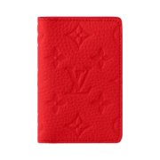 Louis Vuitton Pocket Oragnizer Taurillon Monogram Red