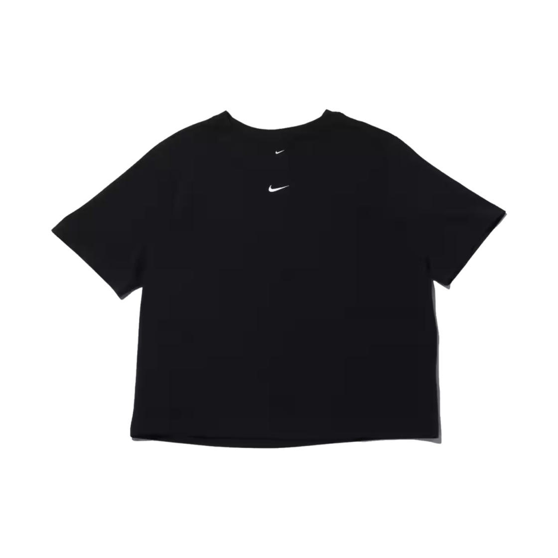(W) 나이키 NSW 에센셜 박시 티셔츠 블랙 - 아시아