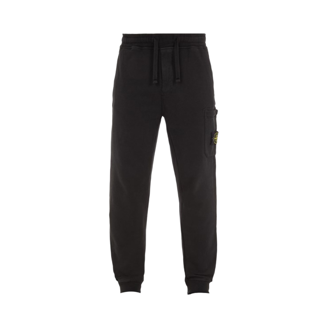 791562620-V0029 Stone Island 62620 Cotton Fleece Garment Dyed Cargo Joggers Black - 23FW