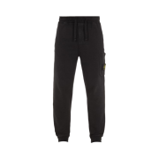 Stone Island 62620 Cotton Fleece Garment Dyed Cargo Joggers Black - 23FW