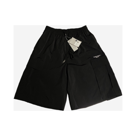 UMCM38BK Undermycar Mu.38 Anti Fxxking Logo Play Big Cargo Nylon Shorts Black